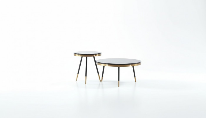 Couchtisch Luxus Wunnzëmmer Dësch Couchtisch Design Dëscher Stil Miwwelen Nei 2tlg