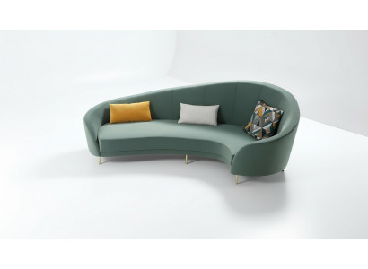 Ronn Sofa Modern Sofa Wunnlandschaft Zëmmer Miwwelen Designersofa Rondes Ecksofa