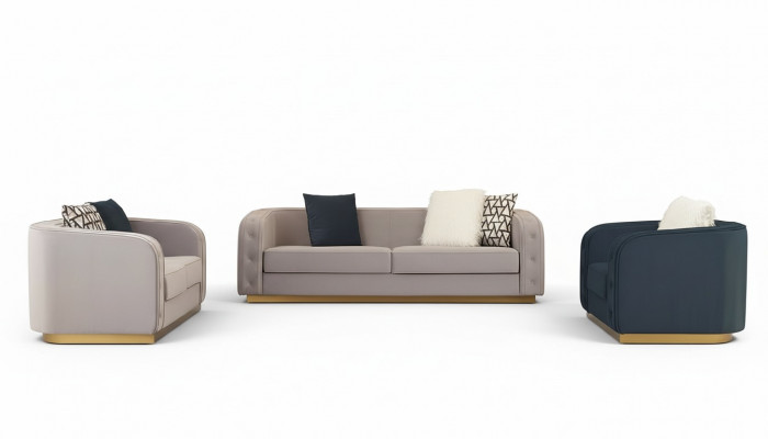 3+2+1 Sëtzer Canapéset Design Canapéë Polster Couchen Textil Modern Relax