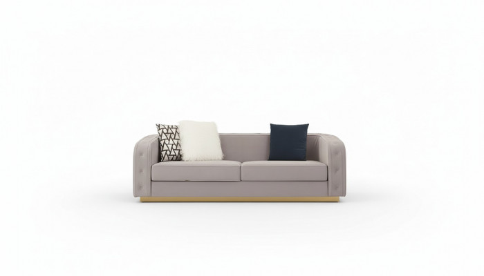 Luxus Hotel Miwwelen Sëtzgruppen Sofa-Sortiment Polstermiwwelen Wunnzëmmer Dräisëtzer Couch