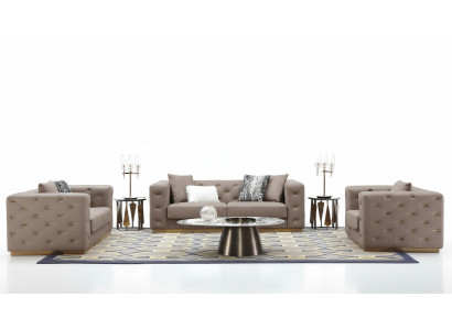 Sofagarnitur 321 Sëtzer Modern Sofa Miwwelen Wunnzëmmer Designer Sofa Textil Nei