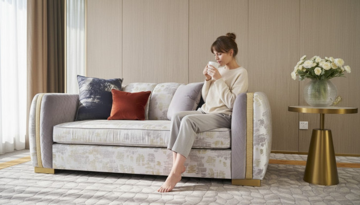 Sofaen Zëmmer Miwwelen Dräisëtzeger Couch Polster Design Sofa Modern Neie 3er Sëtz