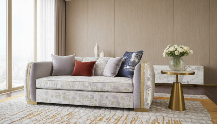 Sofaen Zëmmer Miwwelen Dräisëtzeger Couch Polster Design Sofa Modern Neie 3er Sëtz