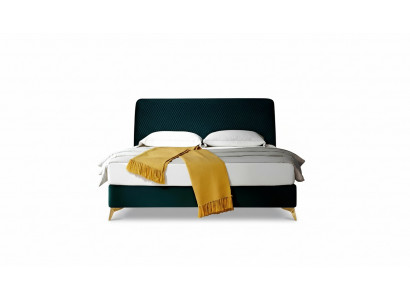 Bett 180x200cm Textil Schlofzëmmer Miwwelen Luxus Modern Better Design Bett Samt