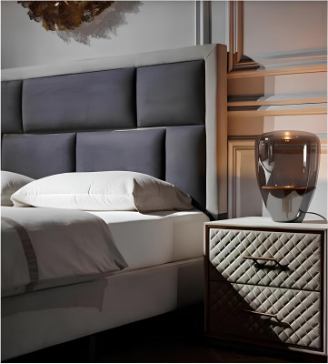 Better Miwwel Schlof Hotel Duebel Luxus Schlofkummer Bett Design Polster Samt Nei