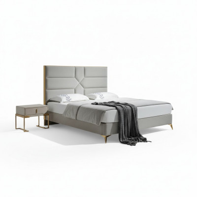 Duebelbett Schlofkummer Hotel Koppel Luxus Bett 2x Nuetsdësch 3tlg. Neie Better Set