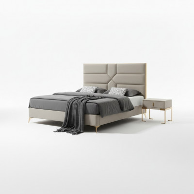 Duebelbett Bett Eedbett Design Luxus Samett Polsterbett Designbett Textil Better