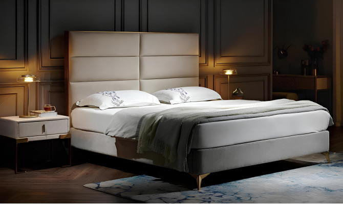 Bett Ehebett Design Luxus Luxur Polsterbett Designbett Textil Better Duebelbett