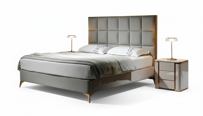 Design Bett Schlofkummer Better Textil Hotel Luxus Polster Setz Stoff Miwwelen Nei