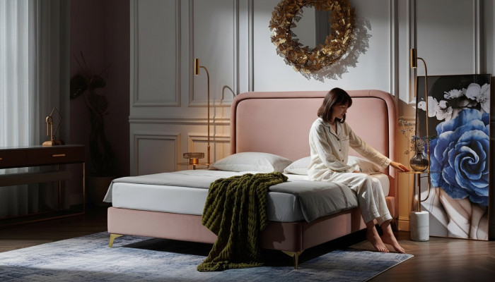 Duebelbett Bett Eblbett Design Luxus Luxus Polsterbett Designbett 180x200cm Nei