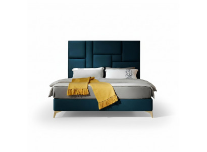 Bett 2x Nuetsdësch 3 Deeler Schlofzëmmer Set Design Grupp Garnitur