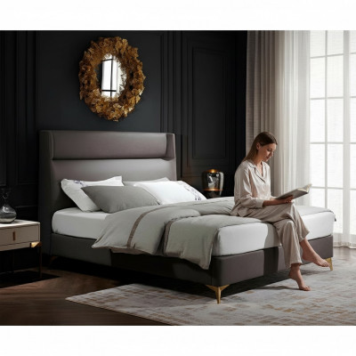 Méiwechteg Bett Design Luxus Designbett Luxus Doppelbett Schlofzëmmer Bett Miwwelen Hotel
