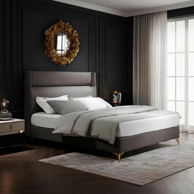 Méiwechteg Bett Design Luxus Designbett Luxus Doppelbett Schlofzëmmer Bett Miwwelen Hotel