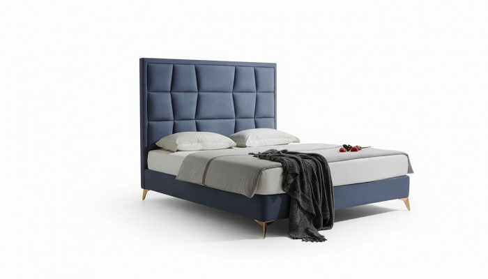 Design Bett Schlofkummer Better Textil Hotel Luxus Polstersëtz Stoff Nei Miwwelen