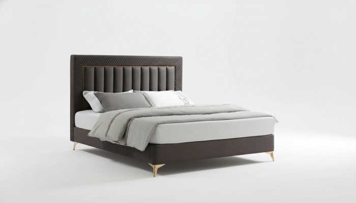 Duebel Hotel Better Miwwelen Luxus Schlofzëmmer Bett Polster Design Samett Koppelbetter