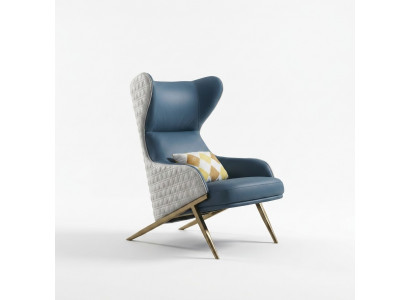 Luxus Design Miwwelen Moderne Design Fauteuil 74*90cm Lieder Wunnzëmmer