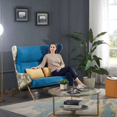 Canapé 2 Sëtzer Design Canapéë Polster Canapéë Relax Textil Modern Zweisëtzer Nei