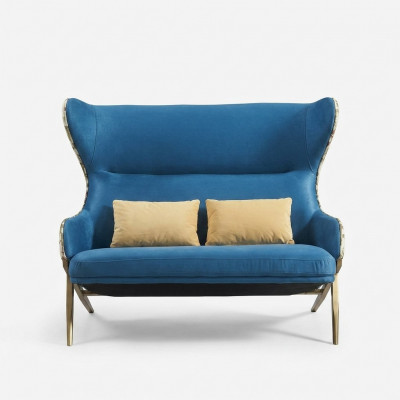 Canapé 2 Sëtzer Design Canapéë Polster Canapéë Relax Textil Modern Zweisëtzer Nei
