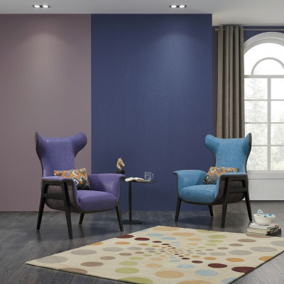 Sesselen Textil Wunnzëmmer Lounge Luxus Design Miwwel Still Modern