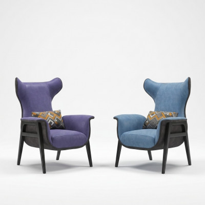 Sesselen Textil Wunnzëmmer Lounge Luxus Design Miwwel Still Modern