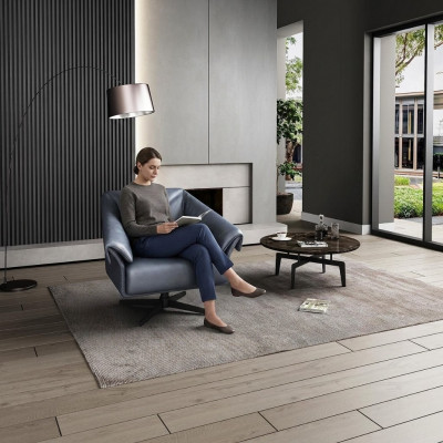 Sessel Design Luxus Relax Club Lounge Eenzelsëtz Polster Stoff Lieder