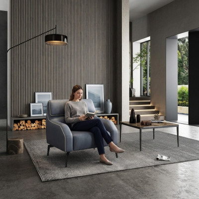 Wunnzëmmer Design Fauteuil Eenzelpersoun Sofa Canapé Lounge Club 1 Sëtzer