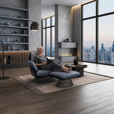 Luxus Sëtzmiwwelen Wunnzëmmer Einsitzer Sofa Canapé Lounge Dekor Club Hotel