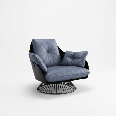 Luxus Sëtzmiwwelen Wunnzëmmer Einsitzer Sofa Canapé Lounge Dekor Club Hotel
