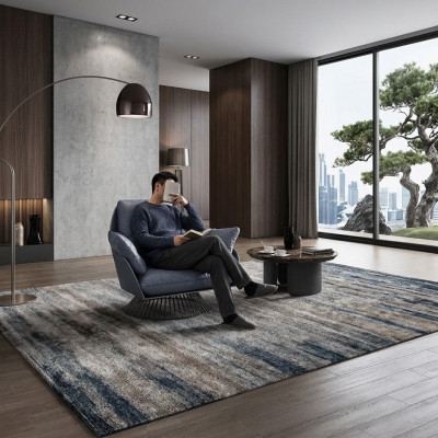 Sessel Design Gro Metall Relax Club Lounge Eenzëger Polster Stoff Lieder