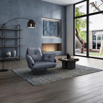 Sessel Design Gro Metall Relax Club Lounge Eenzëger Polster Stoff Lieder