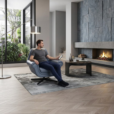 Wunnzëmmer Einsëtzer 95 x 83cm Sofa Canapé Lounge Club Hotel Fotell