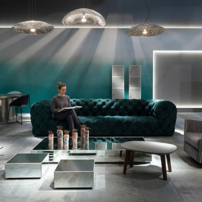 Chesterfield Viersëtzer XXL Luxus Lounge Clubcouch fir Exklusiven