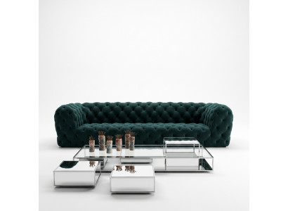 Chesterfield Viersëtzer XXL Luxus Lounge Clubcouch fir Exklusiven
