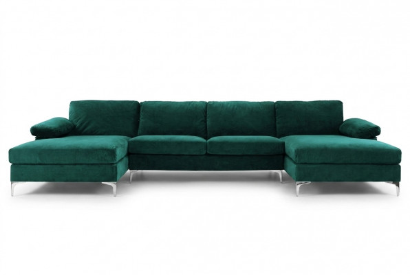 Grénge U-förmega Ecksofa Wunnlandschaft Couch Eckgarnitur Design