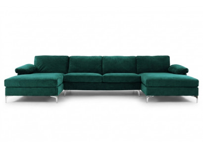 Grénge U-förmega Ecksofa Wunnlandschaft Couch Eckgarnitur Design