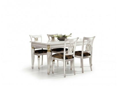 Iessen Dësch Dësch Iesszëmmer Dëscher Luxus Holz Wäiss Design Modern Italienesch Miwwelen
