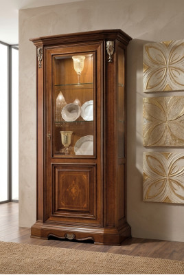 Vitrinen Glas Schaf Echt Holz Vitrin Wunnzëmmer Miwwelen Anrichte Massivt Holz