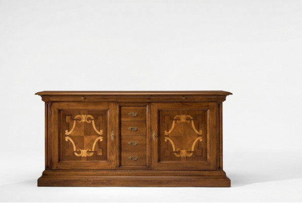 Luxus italienesch Holzmiwwelen Kommode Barockstil Sideboard Massivholz