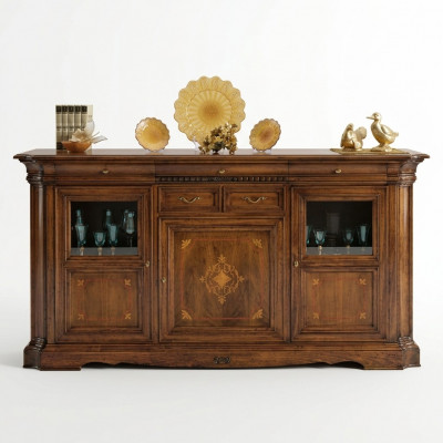 Anrichte Sideboard Kommode Schuffladd Vitrin Stuff Holz Buffetschaf Neijoerksmodeller