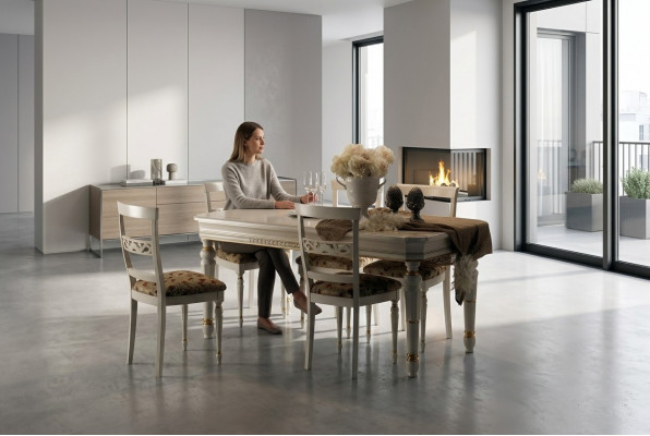 Modern Iesszëmmer Still Grupp Fauteuil Garnitur Stull Armlehn 4x Still Nei