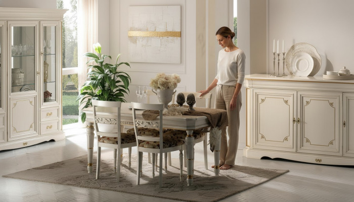 Komplett Set Iessdësch 4 Still Iesszëmmer Set Iess Grupp Holz Dësch Dëscher 5tlg