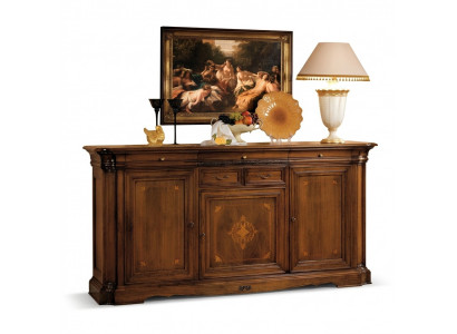 Anrichte Design Kommode Side Low Board Schaf Wunnzëmmer Regal Holz Schiefen