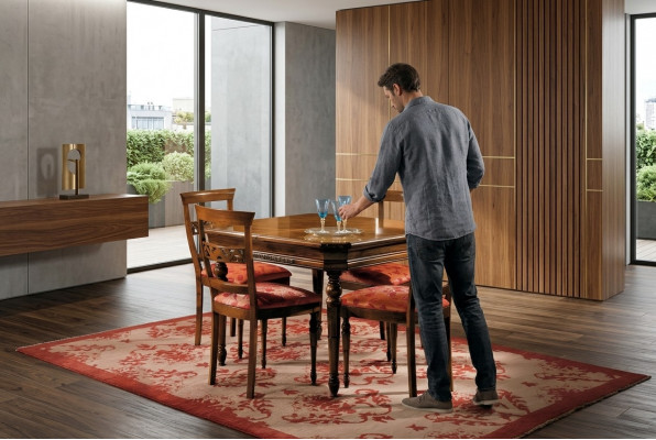 Design Iessdësch Holz Dësch Modern Iessdëscher Miwwelen Wunnzëmmer Dëscher Holz Nei