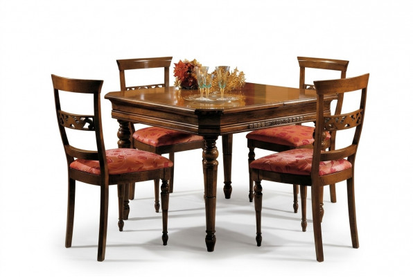 Set Iess Grupp Holz Dësch Dëscher 5tlg Komplett Set Iessdësch 4 Still Iesszëmmer