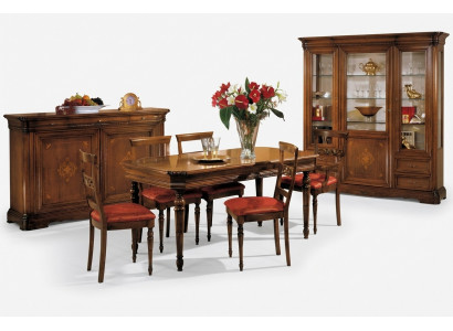 Ess Stull Zëmmer Set Sëtz Garnitur 4x Still Modern Polster Lehn Design Neit Holz