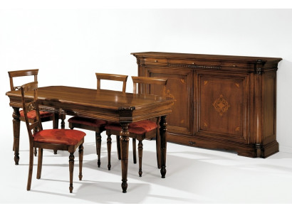 Designer Luxus Holz Vitrine Anrichten Italienesch Miwwelen Echt Holz Sideboard