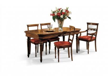 Komplett-Set Iessdësch 4 Still Iesszëmmer Setzer Iess Grupp Holz Dësch Dëscher 5tlg