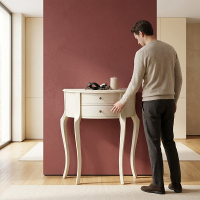 Konsole Nuetsdësch Schlofkummer Albierdësch Modern Design Miwwelen Holz Schiefen