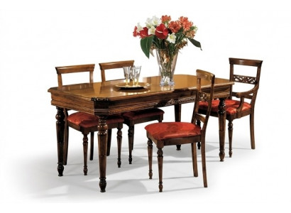 Set 4x Stull Still Fotellen Iesszëmmer Garnitur Holz Modern Grupp Lehnstull Miwwel