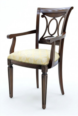 Design Massivholzstull Armlehnestull Leeschtstull Fauteuil Iesszëmmer Wunnzëmmer Büro